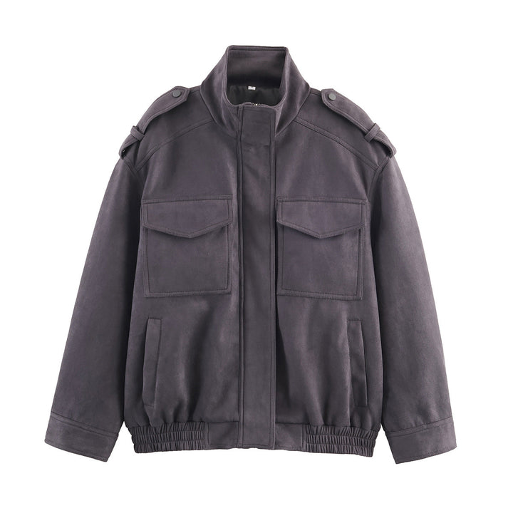 Damen Utility-Fieldjacke mit Stehkragen, Epauletten und elastischem Saum Echo Archiv