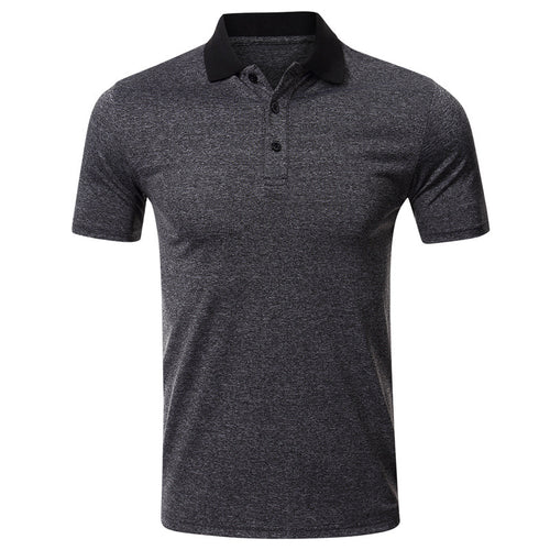 Herren kurzärmliges Poloshirt mit strukturiertem Gewebe und Kontrastkragen Echoarchiv