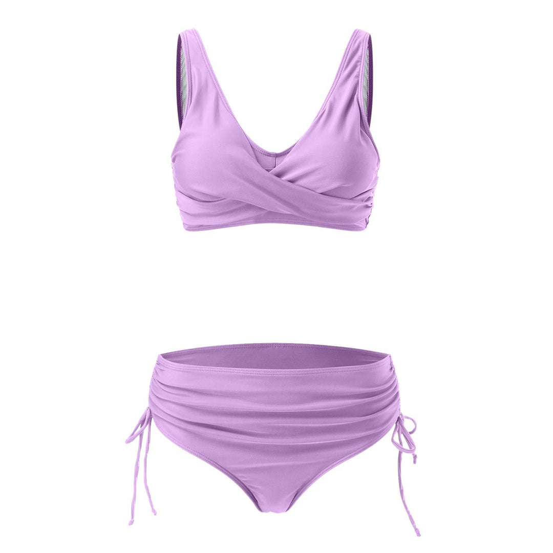 Damen Hochwertiges Wickel-Bikini-Set mit regulierbarem Höschen Echo Archiv