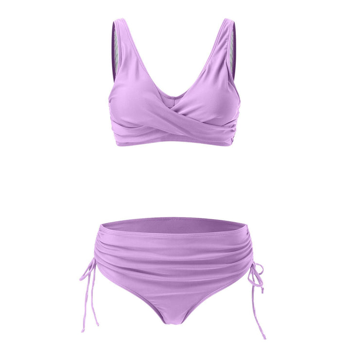 Damen Hochwertiges Wickel-Bikini-Set mit regulierbarem Höschen Echo Archiv