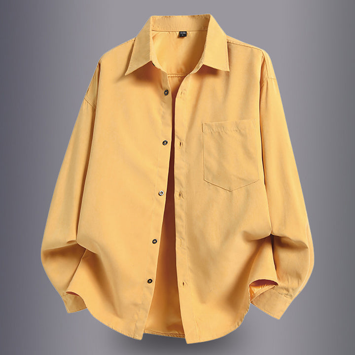 Herren lässiges Overshirt mit komfortablem Schnitt und praktischen Taschen Echoarchiv