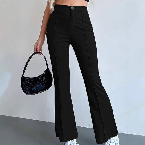 Damen elegante Business-Hose mit seitlichen Eingrifftaschen und schmalem Schnitt Echo Archiv