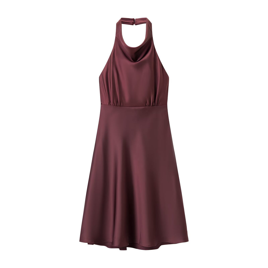 Damen Halterkleid mit schwingendem Rock und elegantem, fließendem Schnitt Echo Archiv