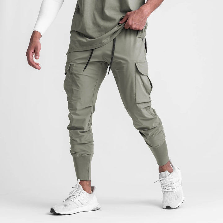 Herren Multifunktionale Cargo-Hose mit elastischen Bündchen Echoarchiv