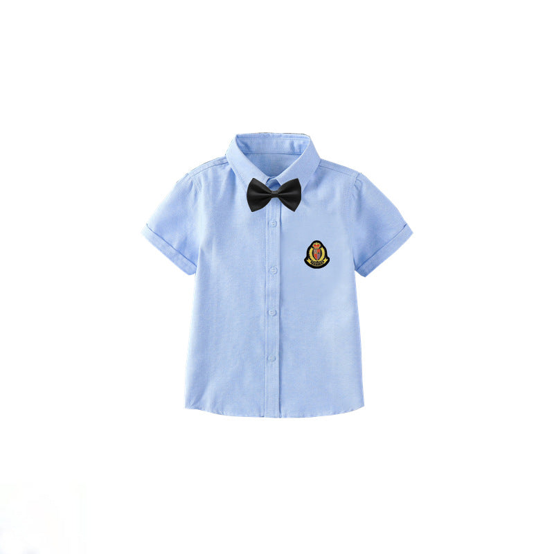 Jungen elegante kurzärmlige Bluse mit Fliege Echo Archiv