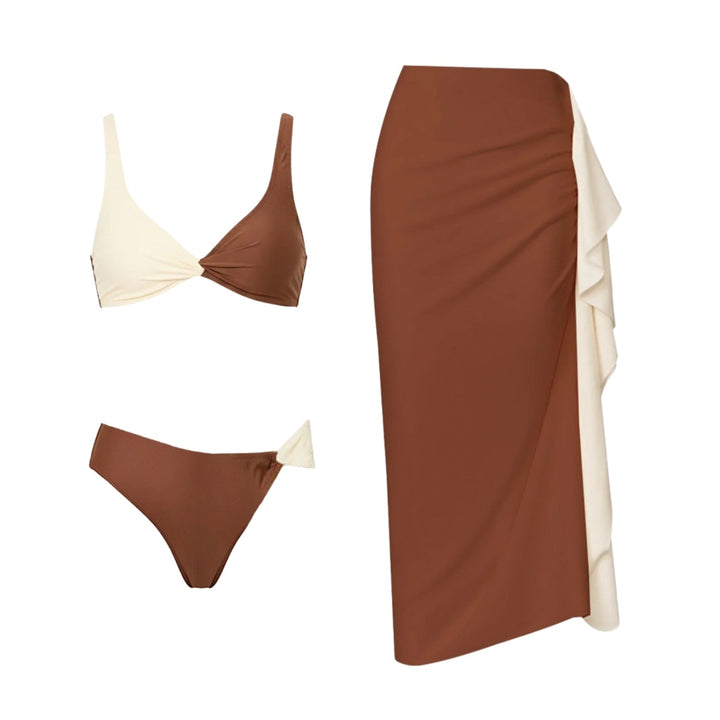 Damen Bikiniset mit elegantem Wickelrock Echo Archiv
