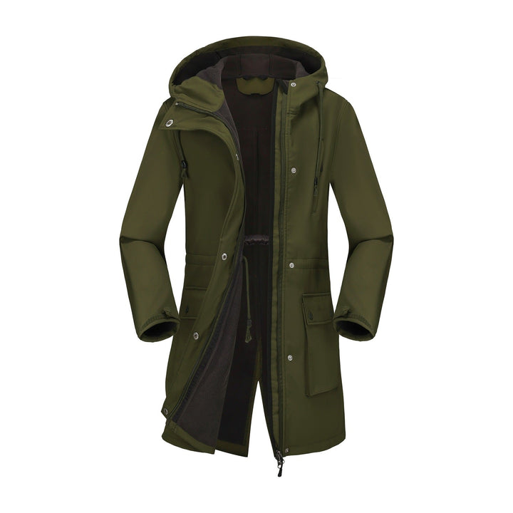 Damen funktionale Outdoor-Jacke mit verstellbarem Taillenzug und Innenfutter Echoarchiv