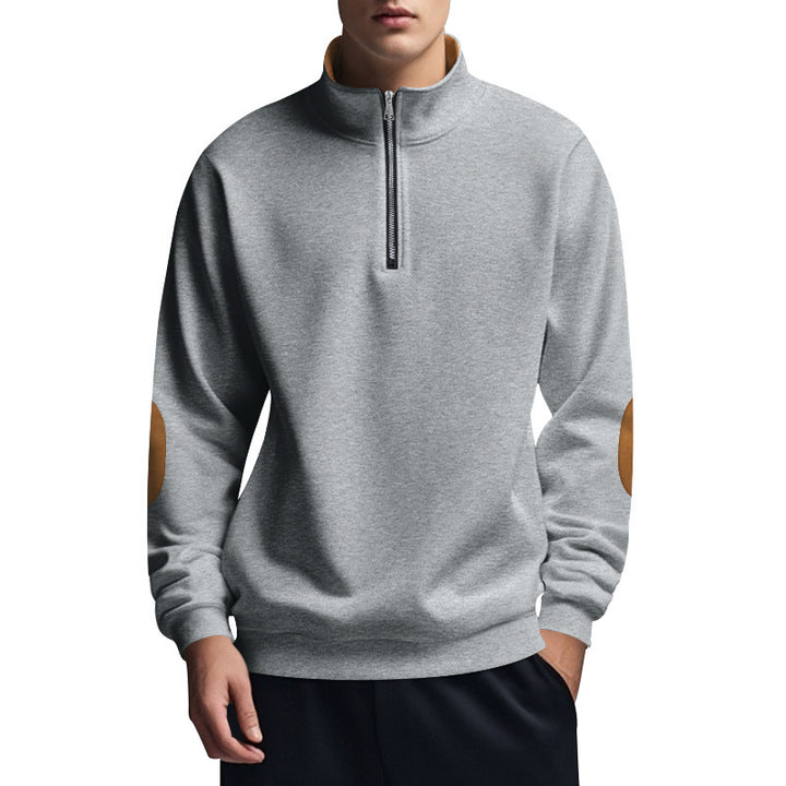 Herren sportlicher Pullover mit Stehkragen und Reißverschluss Echoarchiv