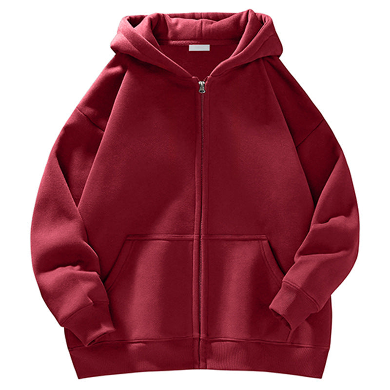 Unisex Oversize-Kapuzenjacke mit durchgehendem Reißverschluss, Teddyfutter und Känguru-Taschen Echo Archiv