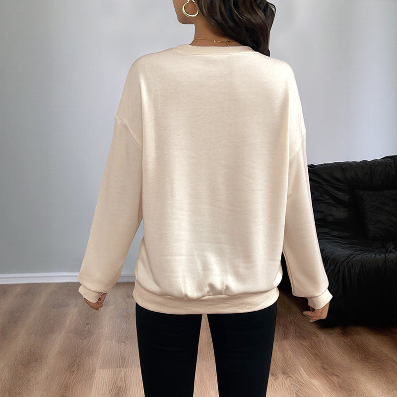 Damen Lässiger Pullover mit funkelndem Schleifenmotiv Echo Archiv