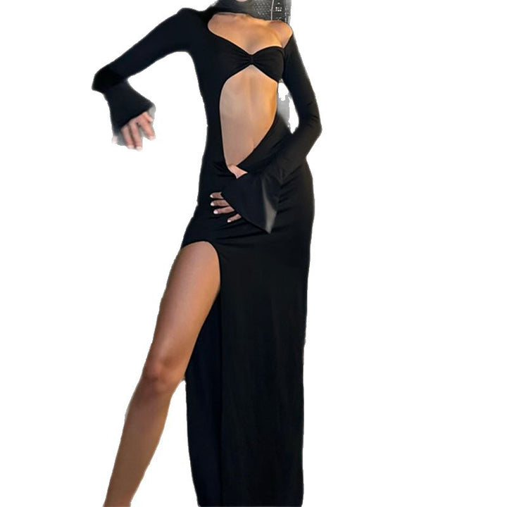Damen Elegantes Cut-Out-Maxikleid mit asymmetrischem Design Echo Archiv