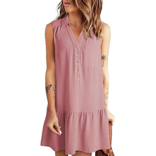 Damen Hemdblusenkleid mit geschmeidigem Fall und elegantem Rüschenabschluss Echo Archiv
