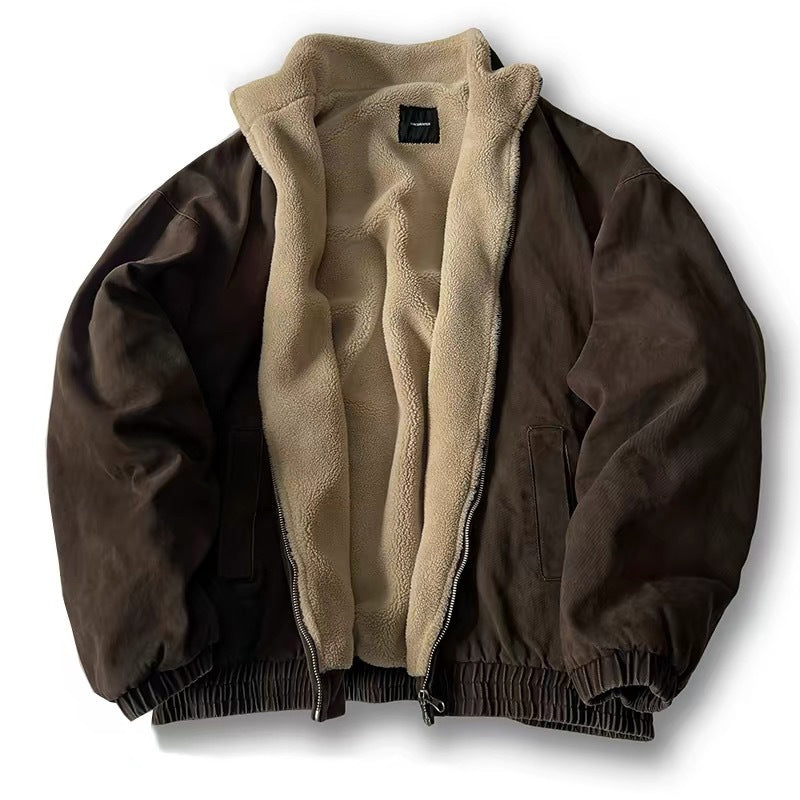 Unisex Wattierte Bomberjacke mit Teddyfutter Echo Archiv