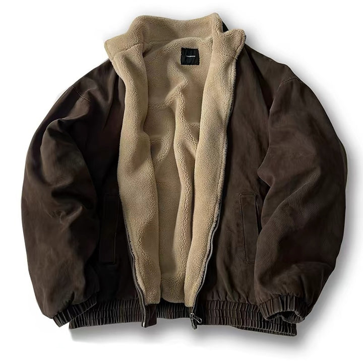 Unisex Wattierte Bomberjacke mit Teddyfutter Echo Archiv