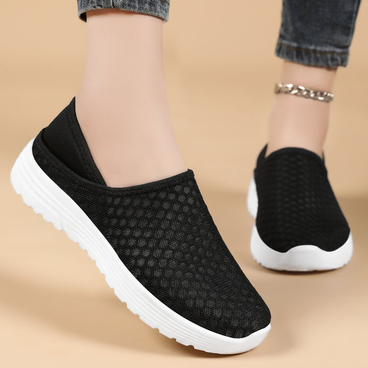 Damen nan atmungsaktive Mesh-Slip-On Clog-Sneaker mit Memory-Fußbett und dämpfender EVA-Sohle Echo Archiv