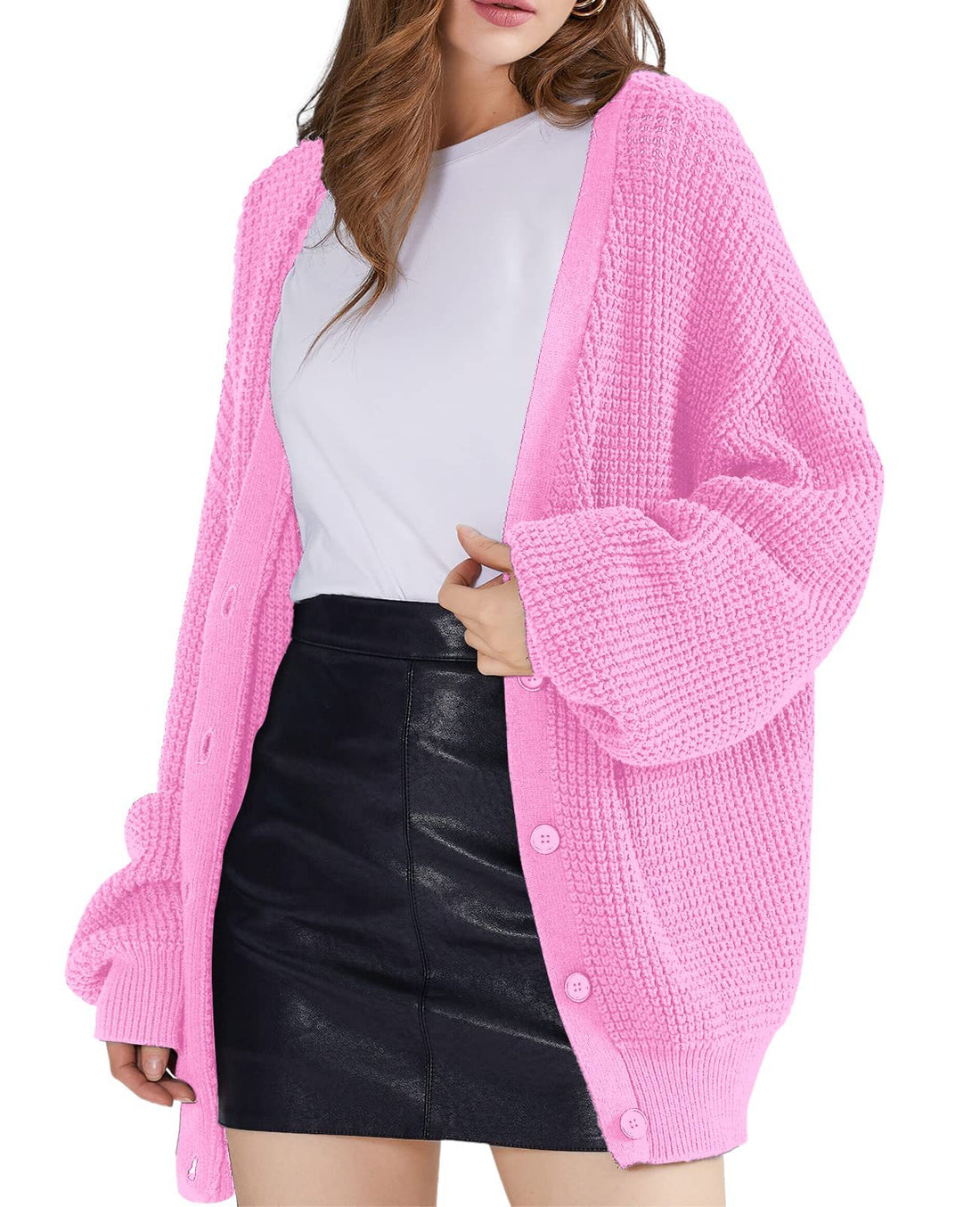 Damen Grobstrick Cardigan – Veloura