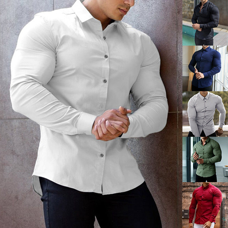 Herren Elegantes Hemd mit körpernahem Schnitt Echoarchiv
