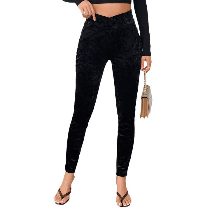 Damen Hochwertige Leggings mit luxuriösem Samtfinish Echo Archiv