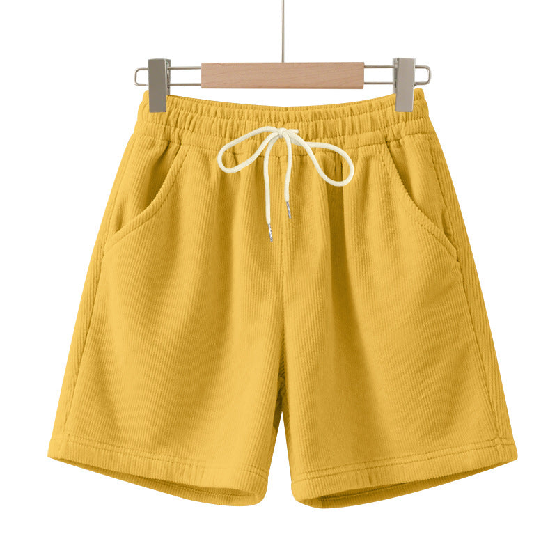 Herren nan gerippte Jersey-Shorts mit elastischem Bund, dekorativem Kordelzug und seitlichen Eingrifftaschen Echo Archiv