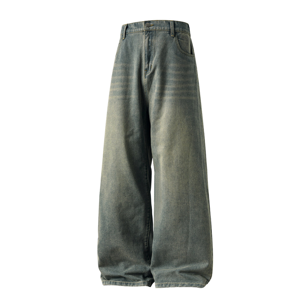 Damen Hochgeschnittene Ultraweite Denim-Hose im Palazzo-Ballon-Schnitt Echo Archiv