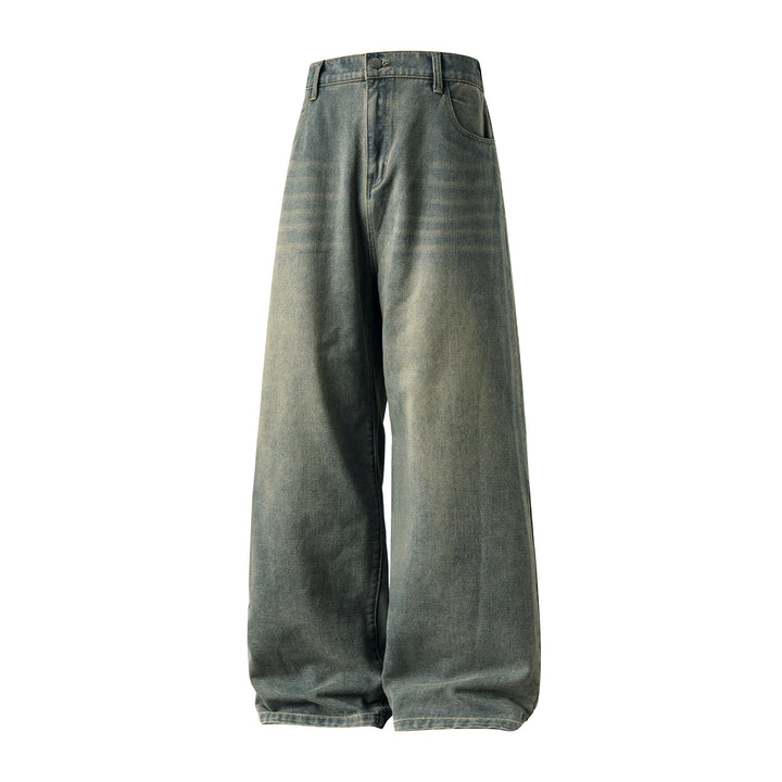 Damen Hochgeschnittene Ultraweite Denim-Hose im Palazzo-Ballon-Schnitt Echo Archiv
