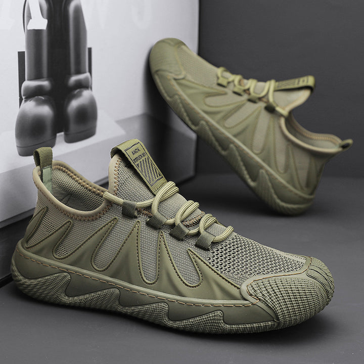 Herren atmungsaktive Strick‑Sneaker mit verstärkter Zehenkappe, gepolstertem Komfortfußbett und griffiger Gummilaufsohle Echo Archiv