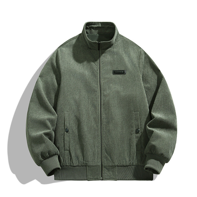 Herren cordjacke mit hohem Kragen und praktischen Taschen Echoarchiv