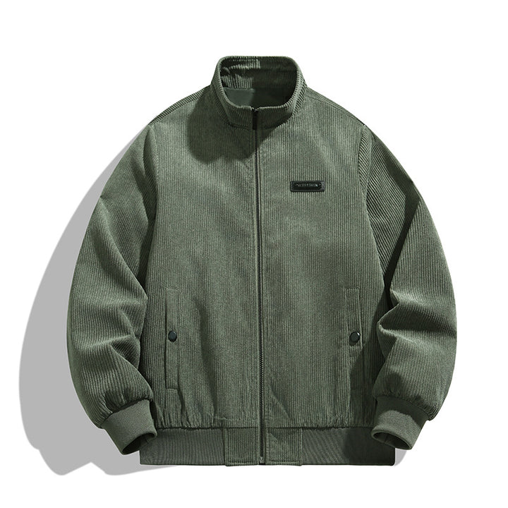 Herren cordjacke mit hohem Kragen und praktischen Taschen Echoarchiv