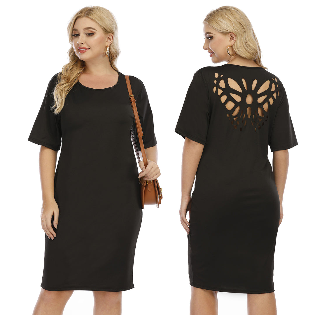 Damen komfortables Midi-Kleid mit lässigem Schnitt Echo Archiv