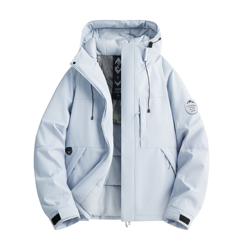 Damen Wattierte Winterjacke mit Kapuze, wasserabweisend und winddicht Echoarchiv