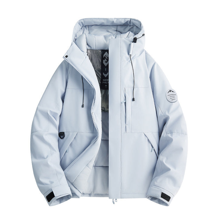 Damen Wattierte Winterjacke mit Kapuze, wasserabweisend und winddicht Echoarchiv