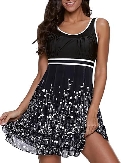 Damen Schwimmdress mit Blumenmuster Echo Archiv