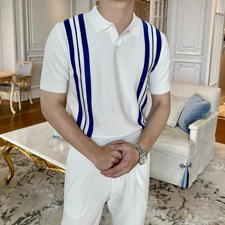 Stylische Herren-Polohemd mit Streifen Echo Archive