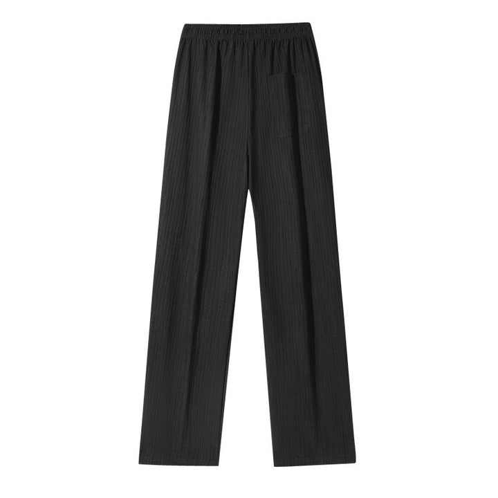 Damen weite Leinenoptik-Hose mit elastischem Bund, Tunnelzug & Seitentaschen Echoarchiv
