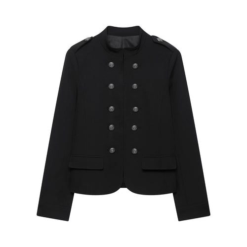 Damen Doppelreihige Militärjacke mit Stehkragen Echo Archiv