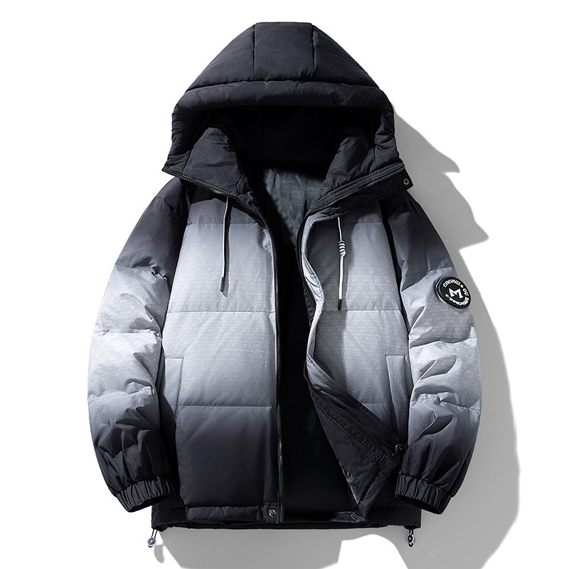 Herren isolierte Winterjacke mit modischem Farbverlauf Echoarchiv