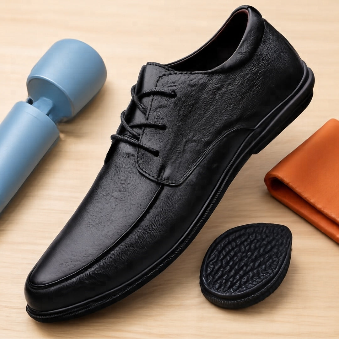 Herren Elegante Lederschnürschuhe Echoarchiv