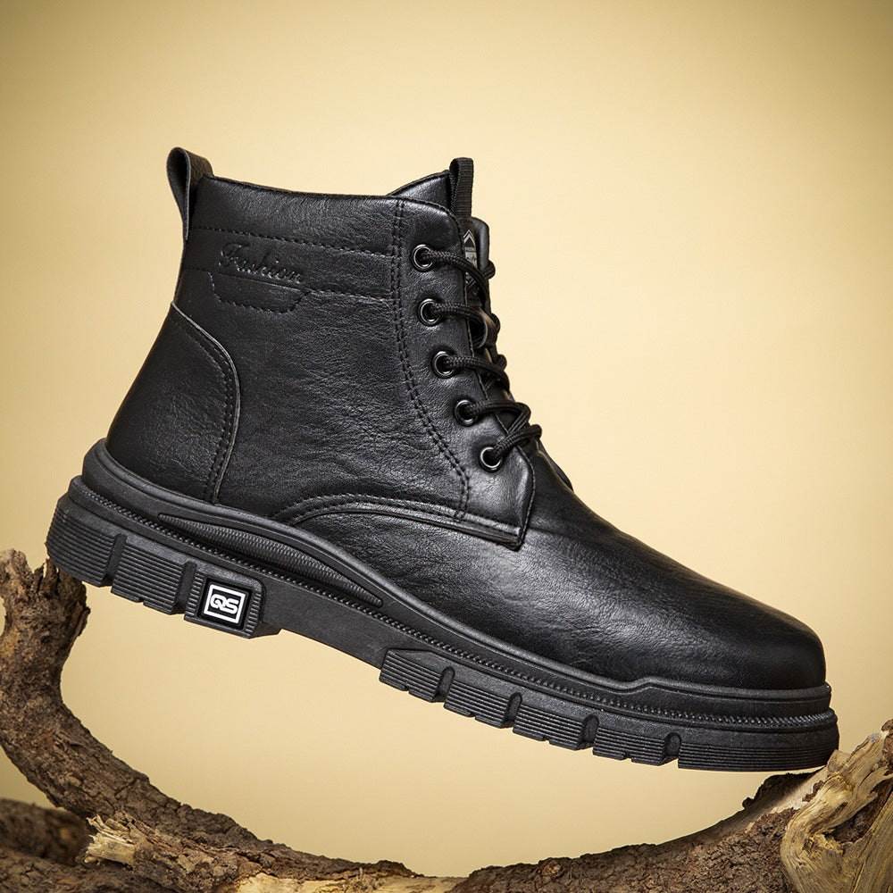 Herren Robuste und stilvolle Lederboots Echoarchiv