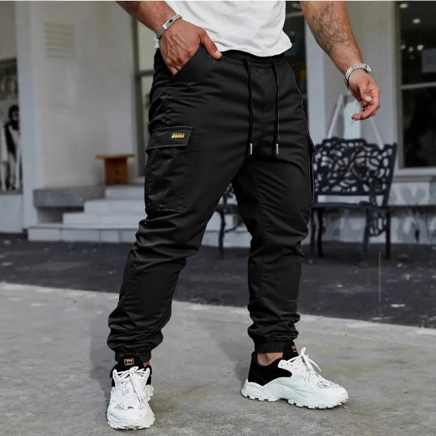 Herren Tapered Cargo-Jogginghose mit elastischem Bund, Kordelzug und Mehrfachtaschen Echo Archiv