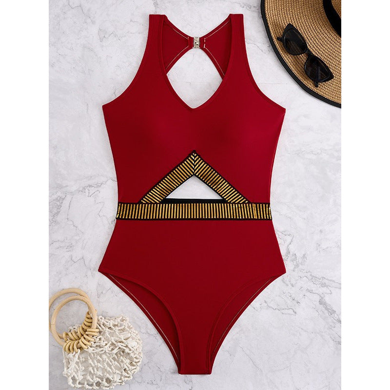 Damen Badeanzug mit Cut-Out Design und modischen Akzenten Echo Archiv