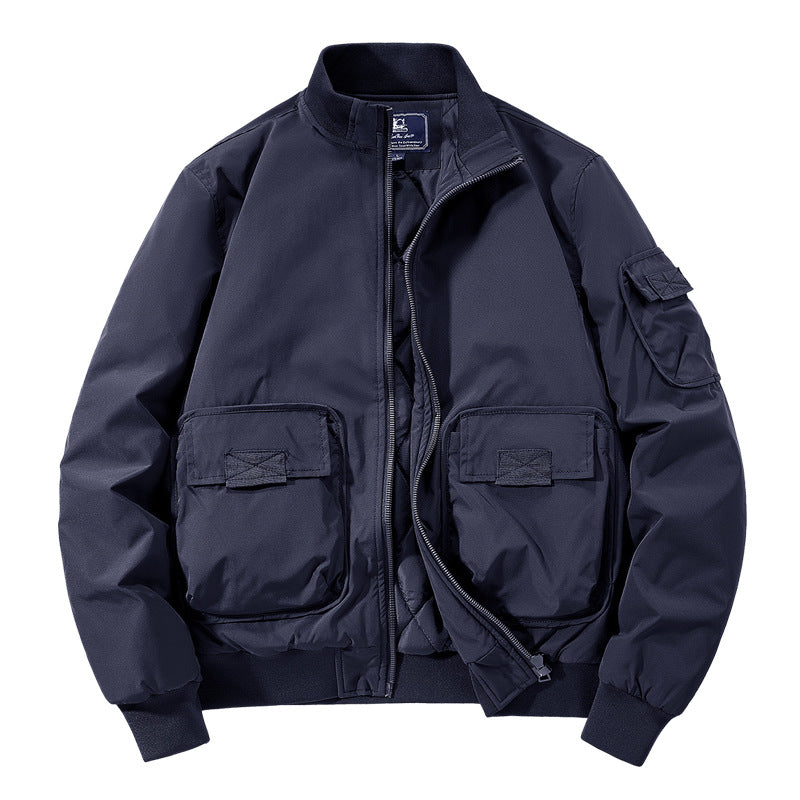 Herren Modische Bomberjacke mit zahlreichen Taschen Echo Archiv