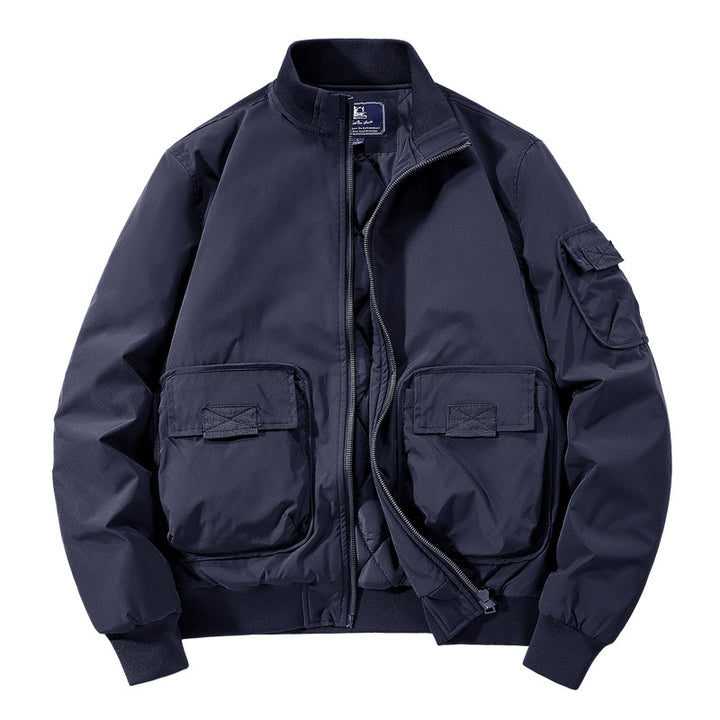 Herren Modische Bomberjacke mit zahlreichen Taschen Echo Archiv