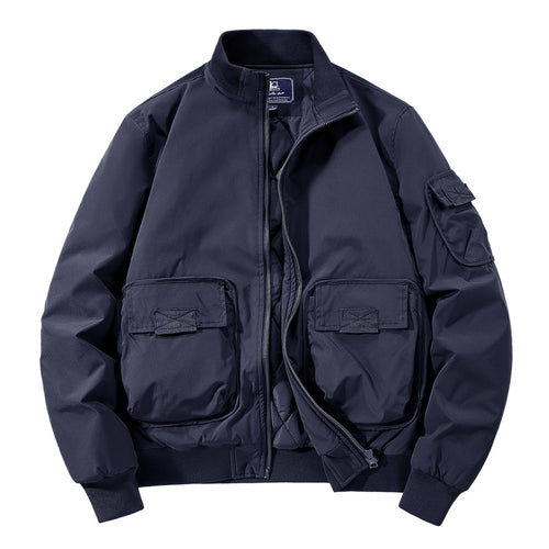 Herren Modische Bomberjacke mit zahlreichen Taschen Echo Archiv