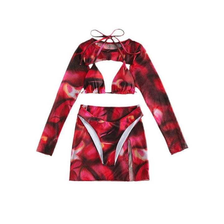 Damen Crop-Top und Rock Set Echo Archiv