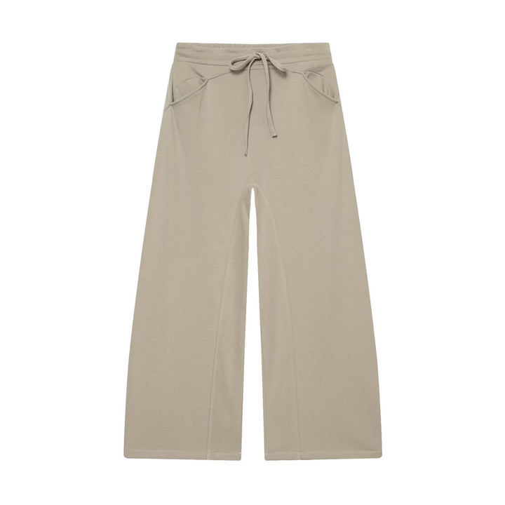 Damen Weite Cropped-Jogger mit Kordelzug, Eingrifftaschen und dekorativer Schrittnaht Echo Archiv