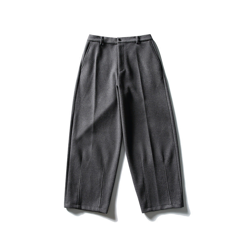 Damen Weite Cropped-Hose mit Bügelfalte und hoher Taille Echoarchiv