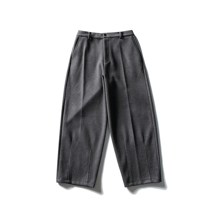 Damen Weite Cropped-Hose mit Bügelfalte und hoher Taille Echoarchiv