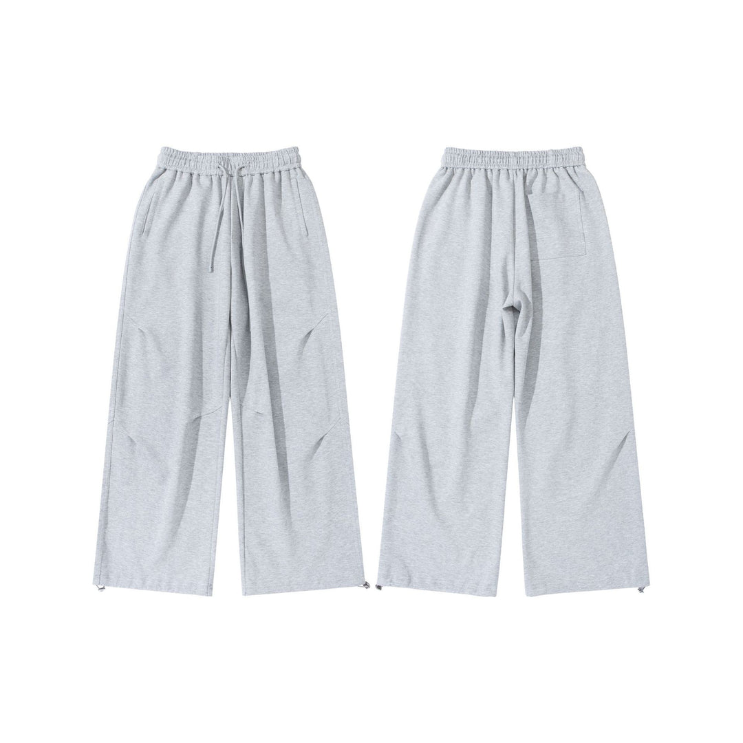 Unisex Weite French‑Terry Sweatpant mit elastischem Tunnelzugbund, Seitentaschen und verstellbarem Saum Echoarchiv