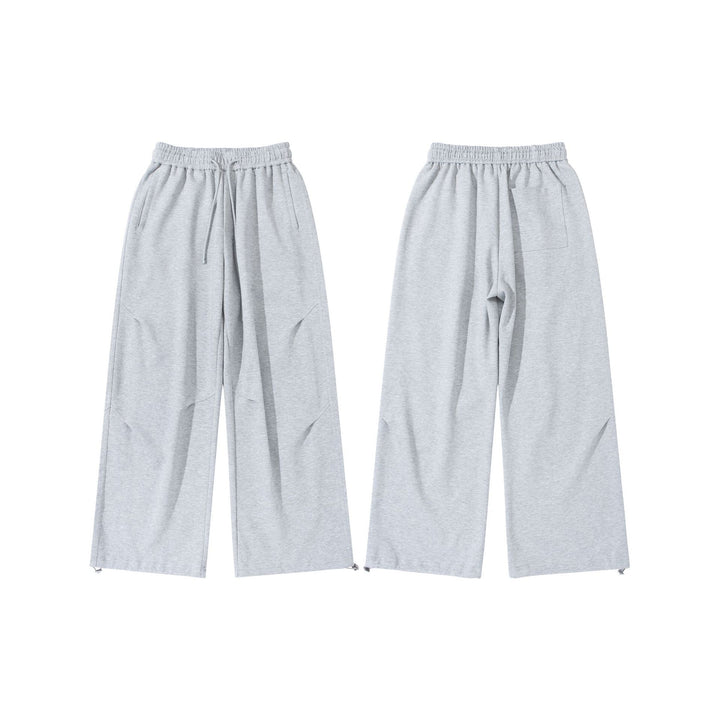 Unisex Weite French‑Terry Sweatpant mit elastischem Tunnelzugbund, Seitentaschen und verstellbarem Saum Echoarchiv