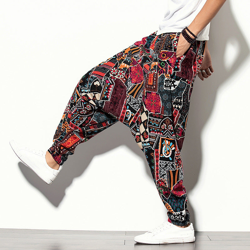 Unisex Gemusterte Freizeithosen Echoarchiv